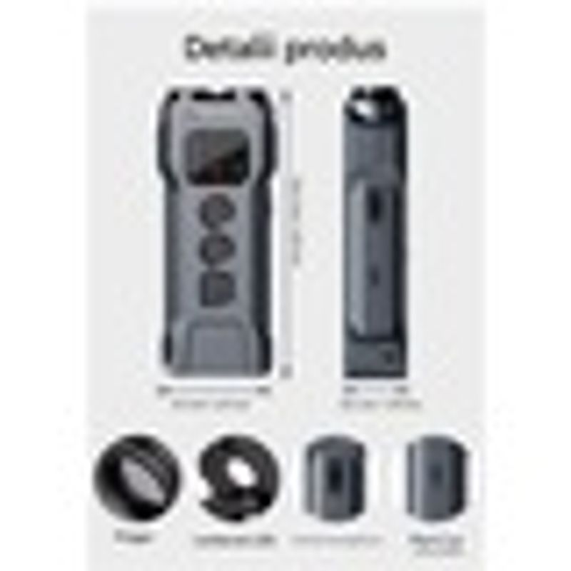 Petshop - Accesorii petshop - Dresaj animale - Dispozitiv calmare, Arvada PetPro P9, ultrasunete, lanterna, negru, 51.3x26.6x122.4mm - Infinity.ro