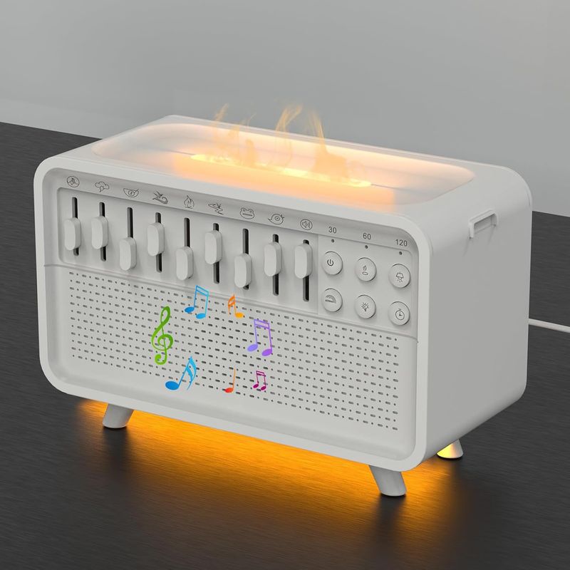 Casa si Gradina - Decoratiuni - Aromaterapie si lumanari - Difuzoare aromaterapie - Difuzor Aromaterapie Arvada Essence®, Bluetooth, Sunete Natura, 3 Niveluri Lumina, Temporizator, Adulti/Copii, Alb - Infinity.ro