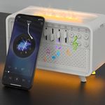 Casa si Gradina - Decoratiuni - Aromaterapie si lumanari - Difuzoare aromaterapie - Difuzor Aromaterapie Arvada Essence®, Bluetooth, Sunete Natura, 3 Niveluri Lumina, Temporizator, Adulti/Copii, Alb - Infinity.ro