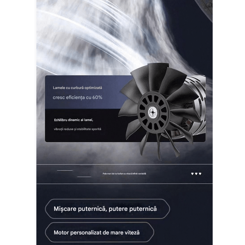 Casa si Gradina - Gradinarit si plante - Utilaje gradina - Aspiratoare, suflante si tocatoare - Suflanta Arvada AeroFlux, portabila, 40000 RPM, 2000kW, negru, cu 2 acumulatori lithium - Infinity.ro