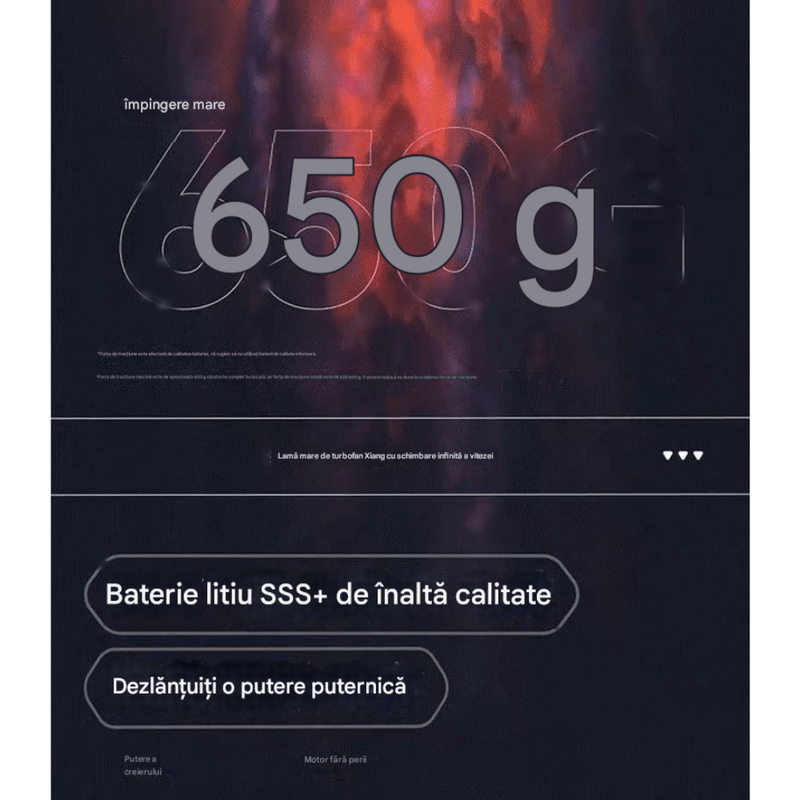 Casa si Gradina - Gradinarit si plante - Utilaje gradina - Aspiratoare, suflante si tocatoare - Suflanta Arvada AeroFlux, portabila, 40000 RPM, 2000kW, negru, cu 2 acumulatori lithium - Infinity.ro
