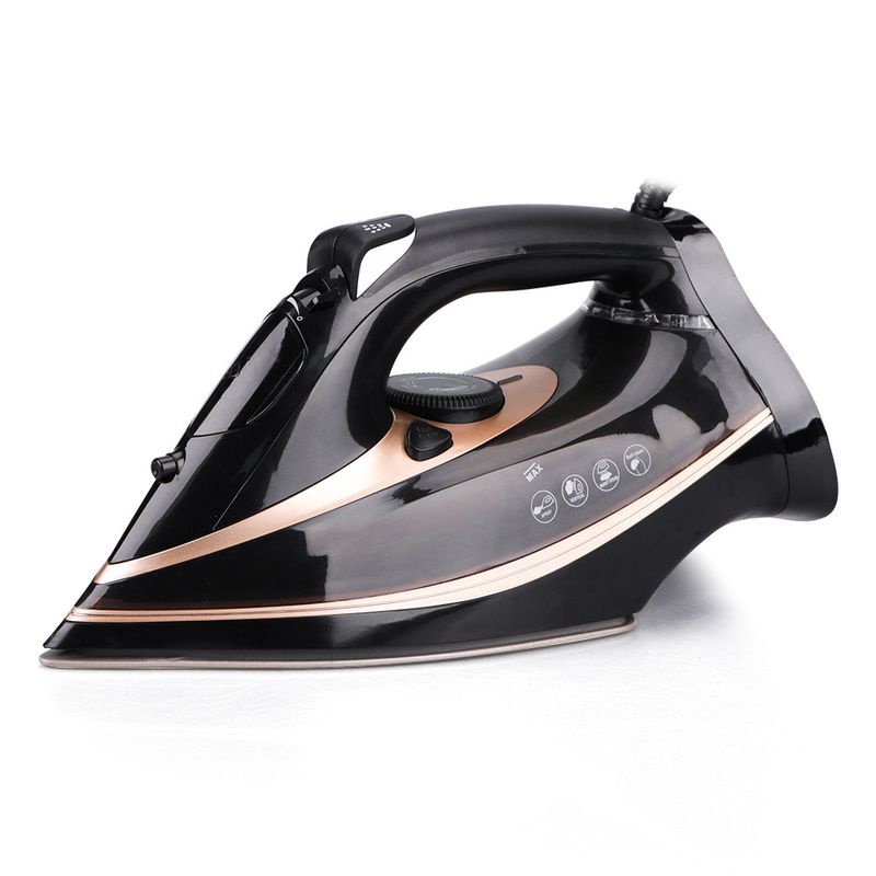 Electronice si Electrocasnice - Ingrijirea tesaturilor - Fiare de calcat - Fier calcat ceramic RAF R.1215J, 2600W, jet abur 120g/min, variabil 35g, 270ml, negru-albastru. Puternic si sigur - Infinity.ro