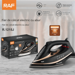 Electronice si Electrocasnice - Ingrijirea tesaturilor - Fiare de calcat - Fier calcat ceramic RAF R.1215J, 2600W, jet abur 120g/min, variabil 35g, 270ml, negru-albastru. Puternic si sigur - Infinity.ro