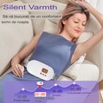 Ingrijire personala si Cosmetice - Sanatate si wellness - Articole wellness - Aparate si dispozitive de masaj - Centura Masaj si Incalzire Arvada® Relief, Anti Dureri Menstruale, 3 Trepte Vibratii, Portabil, Acumulator, Talie, Alb - Infinity.ro