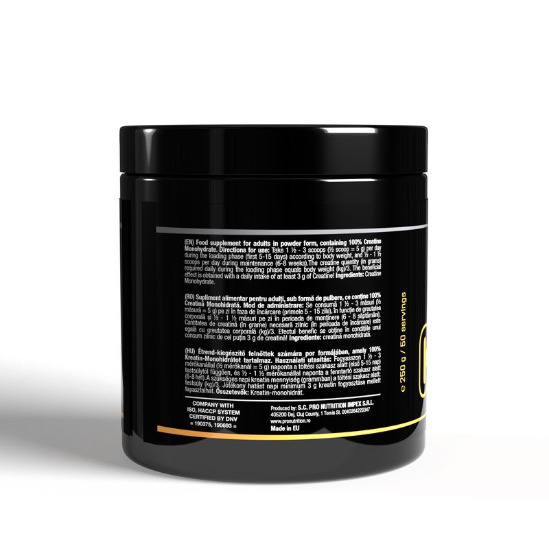 Ingrijire personala si Cosmetice - Sanatate si wellness - Nutritie sportiva - Creatina - Creatină monohidrată pudră, Creatine Powder, 250 g - Infinity.ro