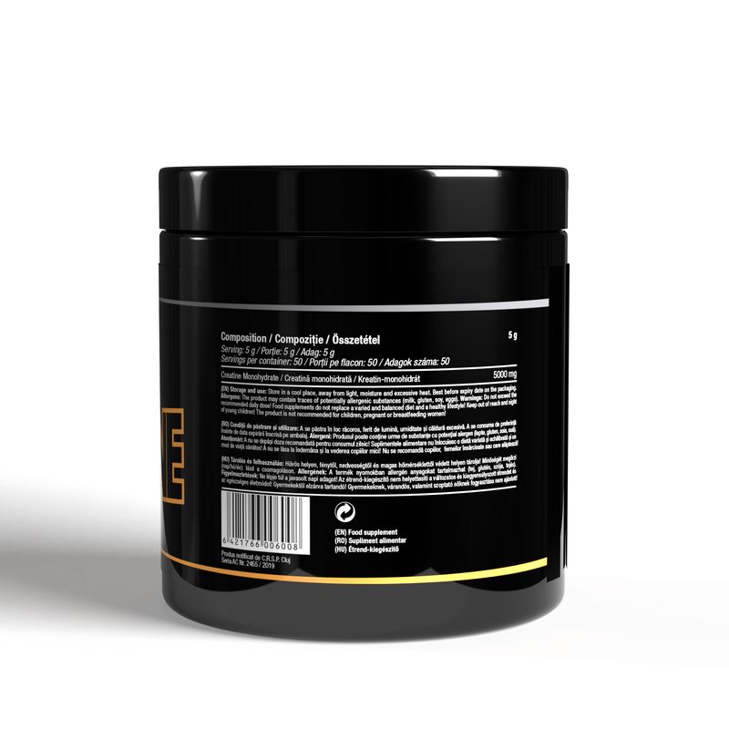 Ingrijire personala si Cosmetice - Sanatate si wellness - Nutritie sportiva - Creatina - Creatină monohidrată pudră, Creatine Powder, 250 g - Infinity.ro