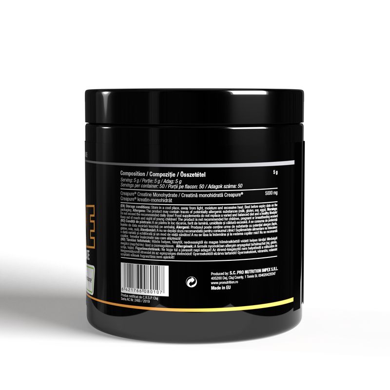 Ingrijire personala si Cosmetice - Sanatate si wellness - Nutritie sportiva - Creatina - Creatină monohidrată, Creatine Creapure®, 250 g - Infinity.ro