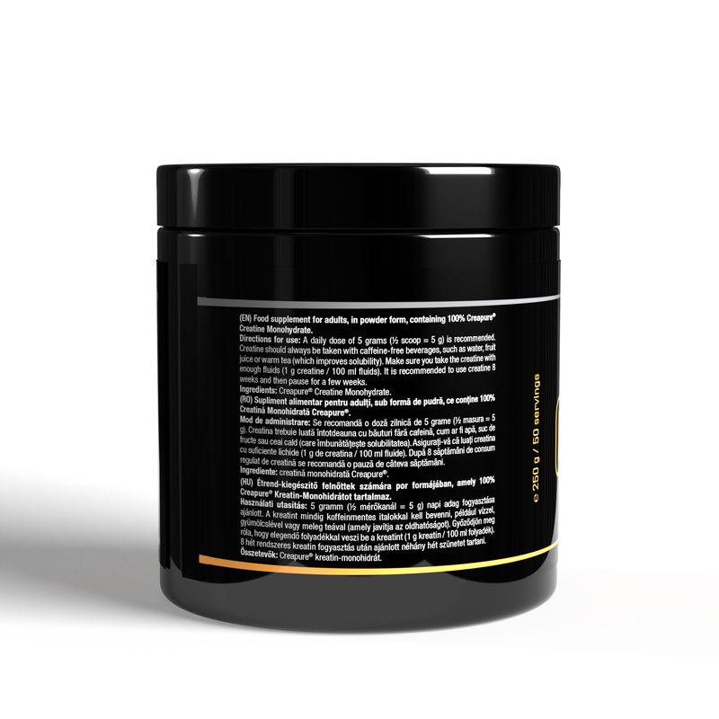 Ingrijire personala si Cosmetice - Sanatate si wellness - Nutritie sportiva - Creatina - Creatină monohidrată, Creatine Creapure®, 250 g - Infinity.ro