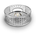 Casa si Gradina - Bucatarie si vesela - Vase pentru gatit - Accesorii ceai - Suport incalzire ceainic Creano Stripes, din inox, cu suport pentru lumanare - Infinity.ro