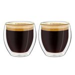 Casa si Gradina - Bucatarie si vesela - Cani si pahare - Cani si cesti - Set 2 pahare espresso termice Creano, 100 ml, sticla borosilicata, perete dublu - Infinity.ro