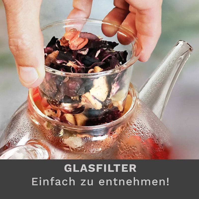 Casa si Gradina - Bucatarie si vesela - Vase pentru gatit - Ceainice si infuzoare - Ceainic din sticla Creano, 0,8 L, cu infuzor din sticla si capac, pentru ceai vrac - Infinity.ro