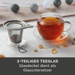 Casa si Gradina - Bucatarie si vesela - Vase pentru gatit - Ceainice si infuzoare - Cana pentru ceai Creano Jumbo, 450 ml, sticla borosilicata, cu maner - Infinity.ro