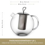 Casa si Gradina - Bucatarie si vesela - Vase pentru gatit - Ceainice si infuzoare - Ceainic din sticla Creano Jumbo, 2 L, cu infuzor din inox si capac - Infinity.ro