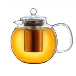 Casa si Gradina - Bucatarie si vesela - Vase pentru gatit - Ceainice si infuzoare - Ceainic din sticla Creano All-in-One, 1,3 L, cu infuzor din inox si capac, anti-picurare - Infinity.ro