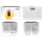 Casa si Gradina - Bucatarie si vesela - Vase pentru gatit - Ceainice si infuzoare - Ceainic din sticla Creano All-in-One, 1,3 L, cu infuzor din inox si capac, anti-picurare - Infinity.ro