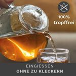 Casa si Gradina - Bucatarie si vesela - Vase pentru gatit - Ceainice si infuzoare - Ceainic din sticla Creano All-in-One, 1,3 L, cu infuzor din inox si capac, anti-picurare - Infinity.ro