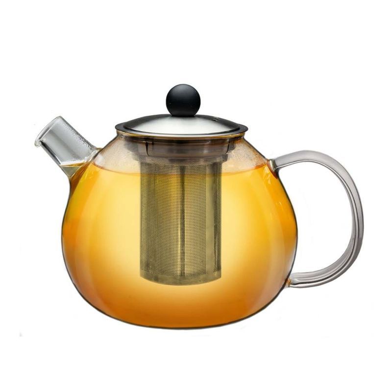 Casa si Gradina - Bucatarie si vesela - Vase pentru gatit - Ceainice si infuzoare - Ceainic din sticla Creano, 1 L, cu sita din inox si capac, pentru ceai vrac - Infinity.ro