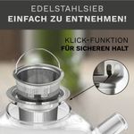 Casa si Gradina - Bucatarie si vesela - Vase pentru gatit - Ceainice si infuzoare - Ceainic din sticla Creano, 1 L, cu sita din inox si capac, pentru ceai vrac - Infinity.ro
