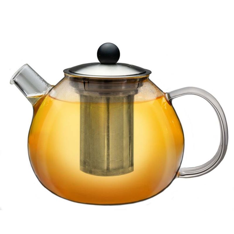 Casa si Gradina - Bucatarie si vesela - Vase pentru gatit - Ceainice si infuzoare - Ceainic din sticla Creano, 1,6 L, cu sita din inox si capac, pentru ceai vrac - Infinity.ro