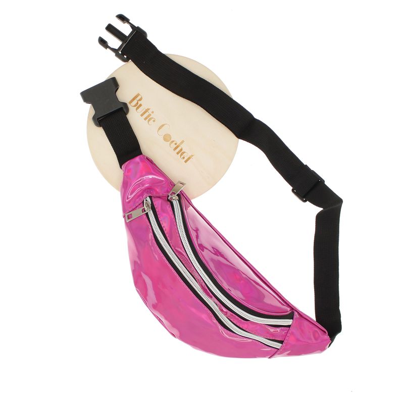 Fashion, accesorii si bijuterii - Femei - Accesorii femei - Genti si rucsacuri femei - Borseta, din material sintetic, ButicCochet, 30 x 12 cm, 2 compartimente, Fucsia - BRS536 - Infinity.ro