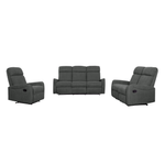 Casa si Gradina - Mobilier - Seturi de mobilier - Seturi living - Set canapele 3+2+1, stofa gri inchis, FASAN - Infinity.ro