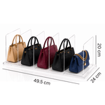 Casa si Gradina - Mobilier - Organizare si depozitare - Organizatoare pentru sertare si dulapuri - Organizator posete transparent, suport depozitare genti cu separatoare, anti-alunecare, pentru dulap, dressing sau raft - Infinity.ro