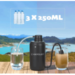 Casa si Gradina - Bucatarie si vesela - Ustensile bucatarie - Cani filtrante si accesorii - Purificator de apa CYBERDUST, 5 Etape de filtrare, Filtrare apa de ploaie, rau, parau, lac, Certificat SGS, 750ml - Infinity.ro