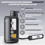 Casa si Gradina - Bucatarie si vesela - Ustensile bucatarie - Cani filtrante si accesorii - Purificator de apa CYBERDUST, 5 Etape de filtrare, Filtrare apa de ploaie, rau, parau, lac, Certificat SGS, 750ml - Infinity.ro