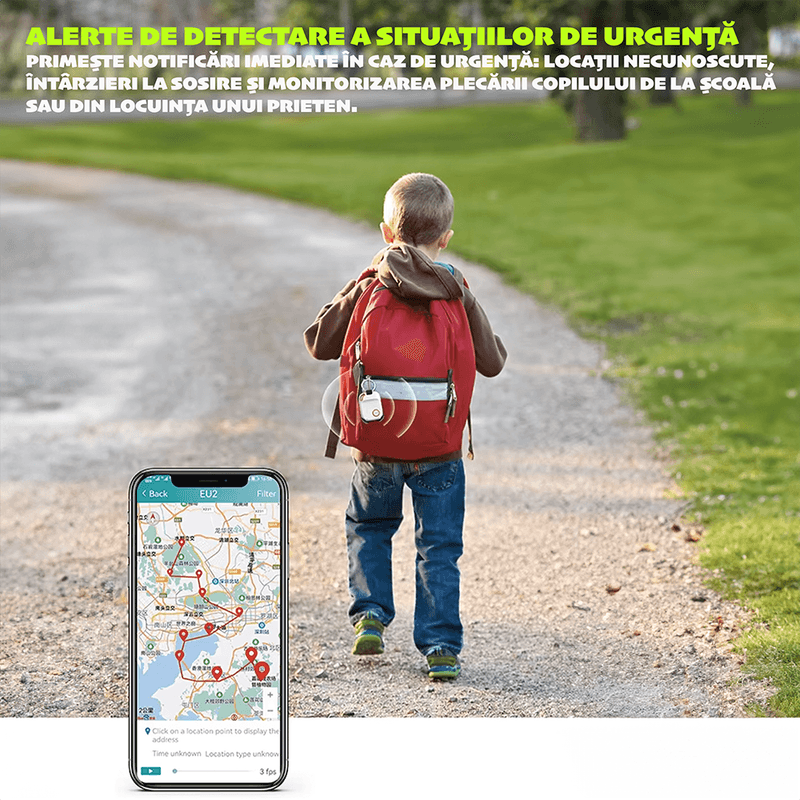 Laptop, Telefoane si Tablete - Wearables si gadgeturi - Gadgeturi - Dispozitive spionaj - Dispozitiv GPS 4G CYBERDUST pentru Copii,Parinti si Bunici,Alarma Cadere, Buton SOS,Microfon integrat, Rezistent la apa - Infinity.ro