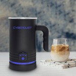 Electronice si Electrocasnice - Electrocasnice bucatarie - Preparare bauturi - Spumator de lapte 4in1 CYBERDUST, Spuma calda/rece, Lapte vegetal,Matcha,Latte,Cappuccino,Machiatto,Mocha,140/160/430ml - Infinity.ro