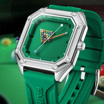 Fashion, accesorii si bijuterii - Barbati - Bijuterii barbati - Ceasuri barbati - Ceas barbatesc Mark Fairwhale FW-5047, quartz, cadran tip biliard, carcasa patrata 41mm, curea silicon, 30M - Infinity.ro