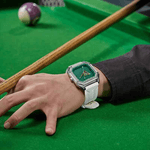 Fashion, accesorii si bijuterii - Barbati - Bijuterii barbati - Ceasuri barbati - Ceas barbatesc Mark Fairwhale FW-5047, quartz, cadran tip biliard, carcasa patrata 41mm, curea silicon, 30M - Infinity.ro