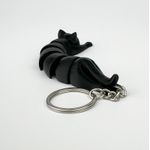 Fashion, accesorii si bijuterii - Femei - Accesorii femei - Alte accesorii femei - Breloc Pisica 3D, Negru, Flexibil, Plastic, 10Cm - Infinity.ro