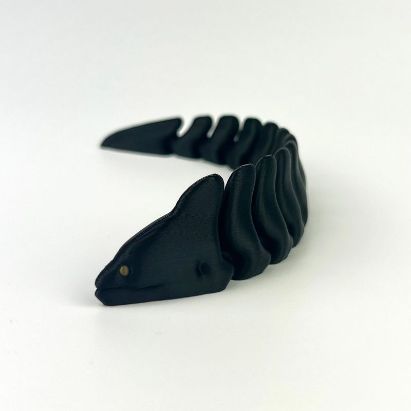 Fashion, accesorii si bijuterii - Femei - Accesorii femei - Alte accesorii femei - Breloc Tipar Electric 3D, Negru, Flexibil, 16cm - Infinity.ro