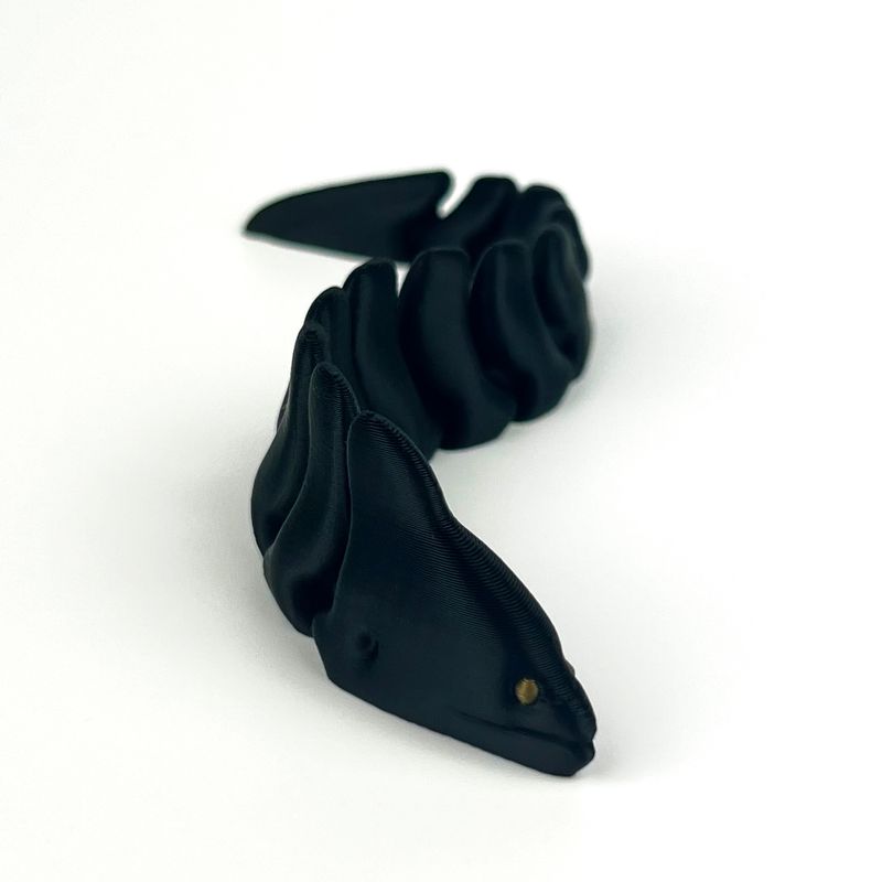 Fashion, accesorii si bijuterii - Femei - Accesorii femei - Alte accesorii femei - Breloc Tipar Electric 3D, Negru, Flexibil, 16cm - Infinity.ro
