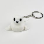 Fashion, accesorii si bijuterii - Femei - Accesorii femei - Alte accesorii femei - Breloc Foca 3D, Flexibil, Plastic, 5Cm, Alb - Infinity.ro