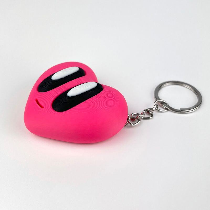 Fashion, accesorii si bijuterii - Femei - Accesorii femei - Alte accesorii femei - Breloc Inima, Ziua Indragostitilor, Plastic, 3D, Roz - Infinity.ro