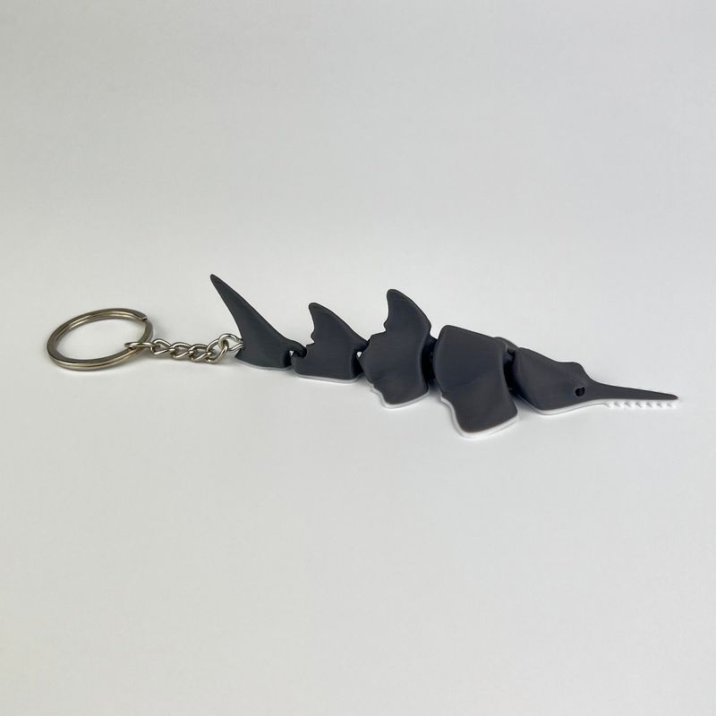 Fashion, accesorii si bijuterii - Femei - Accesorii femei - Alte accesorii femei - Breloc Peste Fierastrau / Sawfish 3D, Flexibil, 10cm - Infinity.ro
