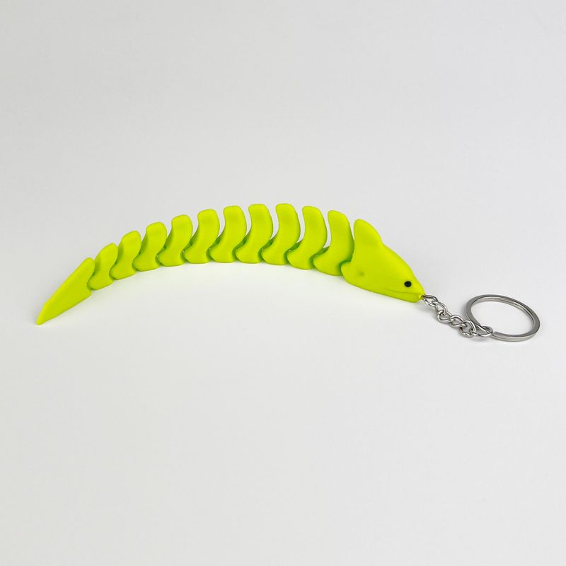 Fashion, accesorii si bijuterii - Femei - Accesorii femei - Alte accesorii femei - Breloc Tipar Electric 3D, Plastic, Verde Neon, Flexibil, 16cm - Infinity.ro