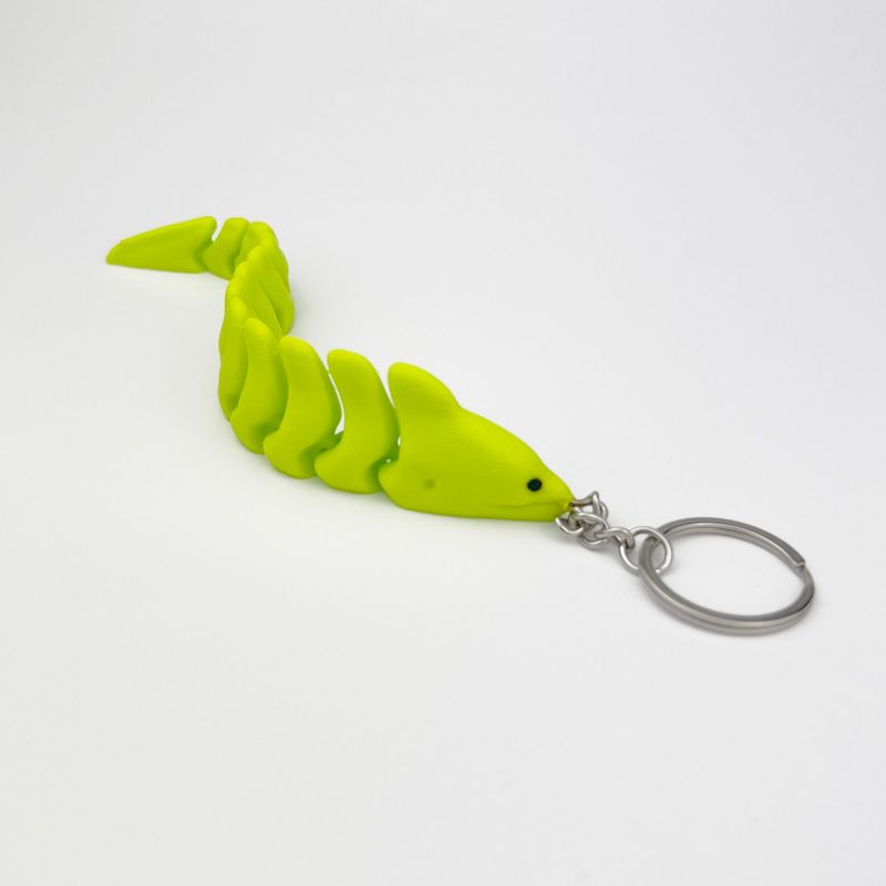 Fashion, accesorii si bijuterii - Femei - Accesorii femei - Alte accesorii femei - Breloc Tipar Electric 3D, Plastic, Verde Neon, Flexibil, 16cm - Infinity.ro