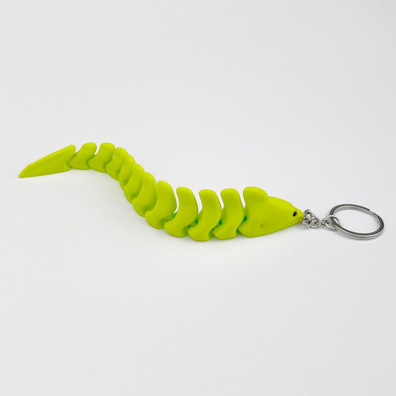 Fashion, accesorii si bijuterii - Femei - Accesorii femei - Alte accesorii femei - Breloc Tipar Electric 3D, Plastic, Verde Neon, Flexibil, 16cm - Infinity.ro