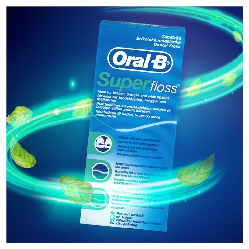 Jucarii, Copii si Bebe - Igiena si ingrijire - Articole igiena dentara copii - Ata dentara Oral-B Super, 50 m - Infinity.ro