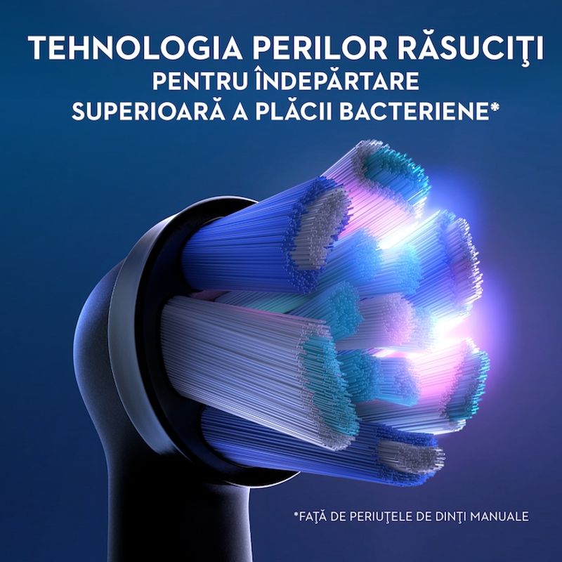 Ingrijire personala si Cosmetice - Igiena dentara - Rezerve si accesorii - Rezerve periuta de dinti electrica Oral-B iO Ultimate Clean, compatibile doar cu seria iO, 4 buc, Alb - Infinity.ro