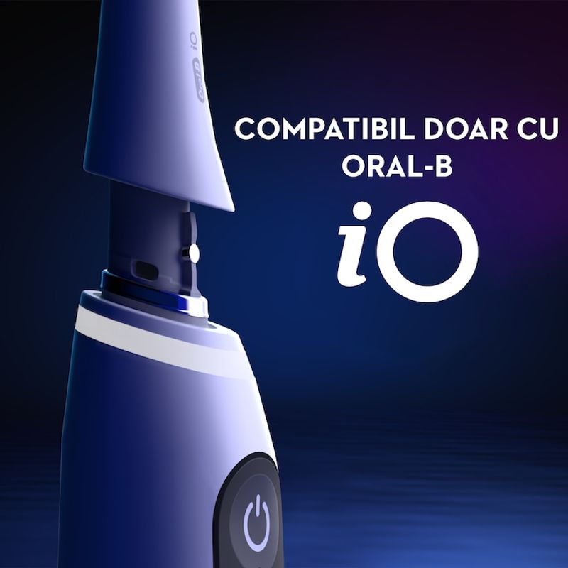 Ingrijire personala si Cosmetice - Igiena dentara - Rezerve si accesorii - Rezerve periuta de dinti electrica Oral-B iO Ultimate Clean, compatibile doar cu seria iO, 4 buc, Alb - Infinity.ro