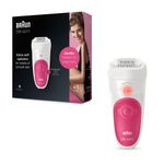 Ingrijire personala si Cosmetice - Aparate & accesorii ingrijire personala - Epilatoare si accesorii - Epilatoare - Epilator Braun Silk-épil 5 5-500 SensoSmart™, Wet & Dry, 28 pensete, 2 viteze, Roz/Alb - Infinity.ro
