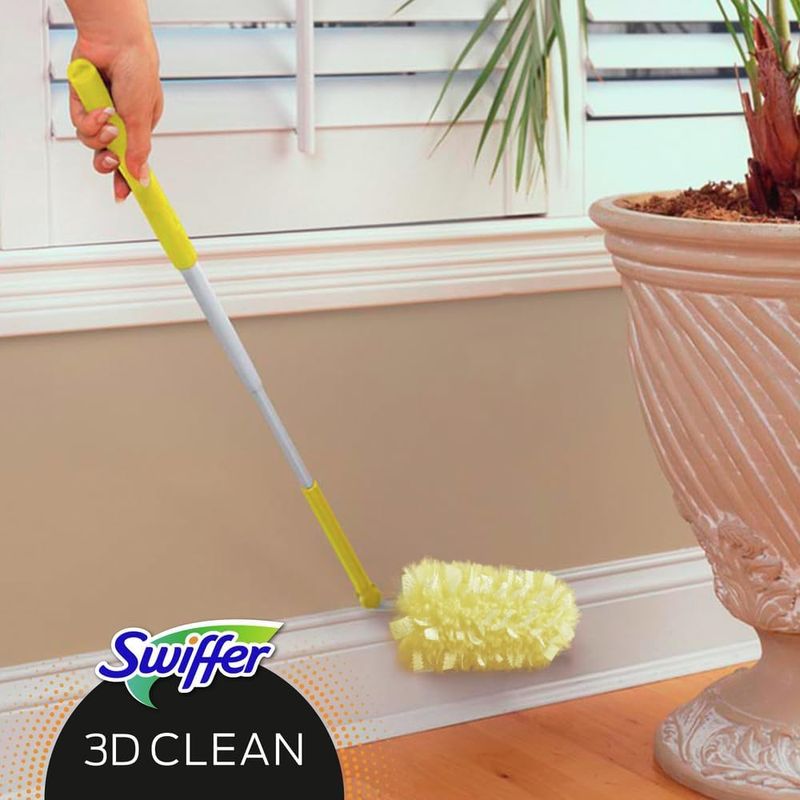 Market - Curatenie si intretinere casa - Produse menaj - Accesorii curatenie - Rezerve pamatuf pentru curatarea prafului Swiffer Duster 3D Clean, 10 bucati - Infinity.ro