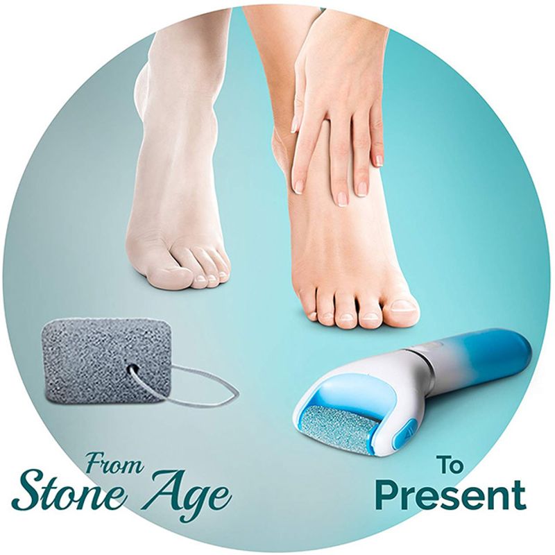 Ingrijire personala si Cosmetice - Manichiura si pedichiura - Pile cosmetice - Pila cosmetica electrica Scholl Velvet Smooth daimond cu cap pentru exfoliere inclus, Albastru - Infinity.ro