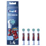 Ingrijire personala si Cosmetice - Igiena dentara - Rezerve si accesorii - Rezerve periuta de dinti electrica pentru copii Oral-B Pro Kids Spiderman, 4 buc - Infinity.ro