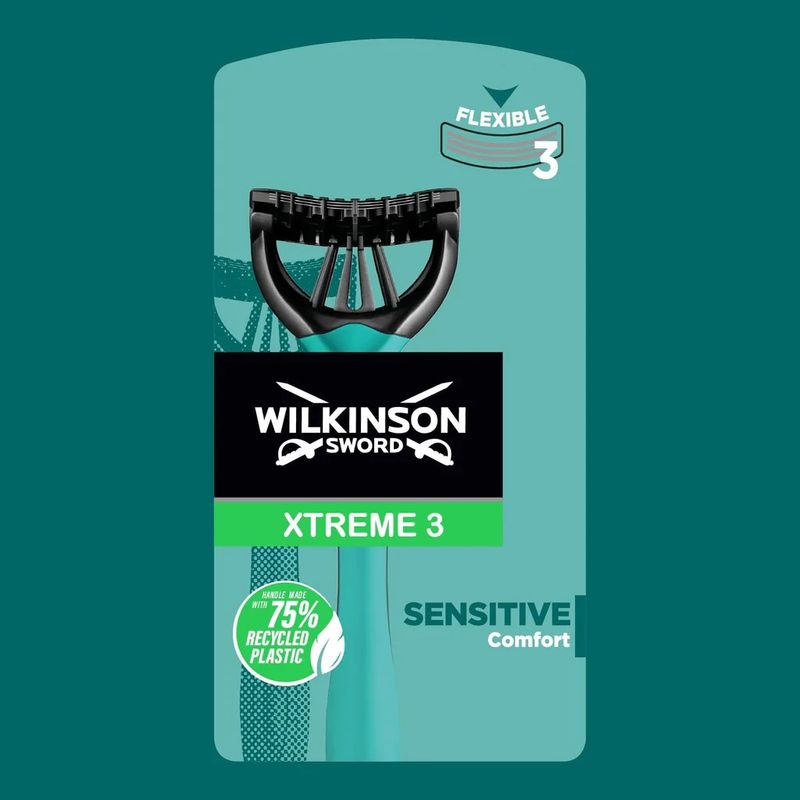Ingrijire personala si Cosmetice - Aparate & accesorii ingrijire personala - Aparate de ras si tuns - Aparate de ras clasice - Aparat de ras de unica folosinta Wilkinson Extreme 3 Sensitive Comfort, Barbati, 8 buc - Infinity.ro