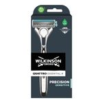 Ingrijire personala si Cosmetice - Aparate & accesorii ingrijire personala - Aparate de ras si tuns - Aparate de ras clasice - Set Aparat de Ras Wilkinson Sword Quattro Titanium Essential 4 Sensitive,9 rezerve - Infinity.ro